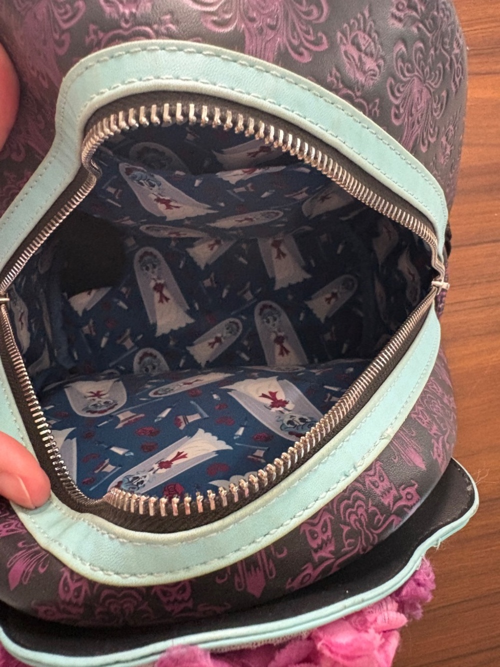 Haunted Mansion Bride Loungefly Backpack View 2